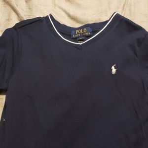 Boys short sleeve vneck casual shirt